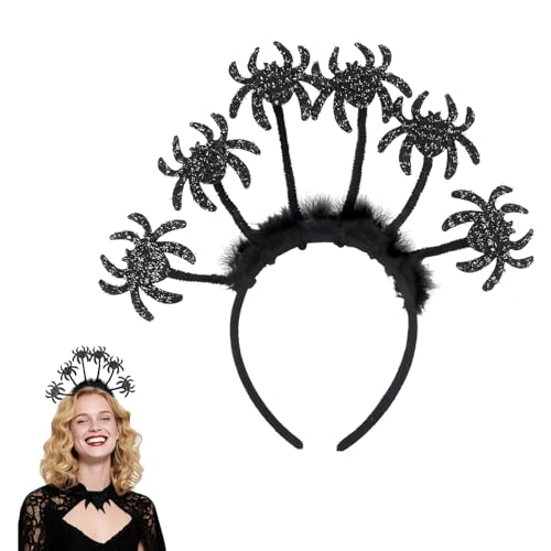 Aitsite Schwarz Spinnen Haarreif, Halloween Haarreifen für Damen Herren Kinder, Erwachsene Spinnen headband Vampir Stirnband für Halloween Kostüm Fasching Party Cosplay Aitsite Schwarz Spinnen Haarreif, Halloween Haarreifen für Damen Herren Kinder, Erwachsene Spinnen headband Vampir Stirnband für Halloween Kostüm Fasching Party Cosplay von Aitsite