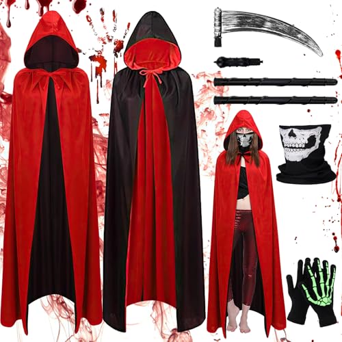 Aitsite Kostüm Vampir Erwachsene, Halloween Kostüm Vampir Mann, Kostüm Halloween Vampierumhang, Teufekostüm für Halloween Partys und Familienfeiern Aitsite Kostüm Vampir Erwachsene, Halloween Kostüm Vampir Mann, Kostüm Halloween Vampierumhang, Teufekostüm für Halloween Partys und Familienfeiern von Aitsite