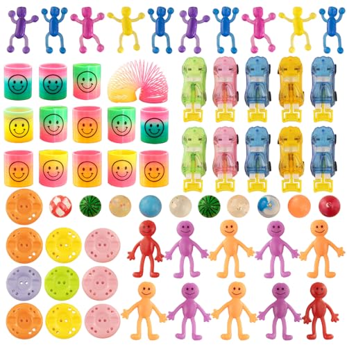 Mitgebsel kindergeburtstag Set, 62pcs Give Aways Kindergeburtstag Gastgeschenke Enthalten, Regenbogenspirale,Flummis, Sticky Man, Klebriger Mannner, Zurückziehbare Autos,Pull String Gyro Wheel Mitgebsel kindergeburtstag Set, 62pcs Give Aways Kindergeburtstag Gastgeschenke Enthalten, Regenbogenspirale,Flummis, Sticky Man, Klebriger Mannner, Zurückziehbare Autos,Pull String Gyro Wheel von Aitsite