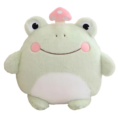 Aiuidun Frosch Plüsch-Kissen,Niedliches Frosch Plüschtier mit kleinem Pilz auf dem Kopf,Super Squishy Frosch Plüsch-Kissen für Kinder und Erwachsene Aiuidun Frosch Plüsch-Kissen,Niedliches Frosch Plüschtier mit kleinem Pilz auf dem Kopf,Super Squishy Frosch Plüsch-Kissen für Kinder und Erwachsene von Aiuidun