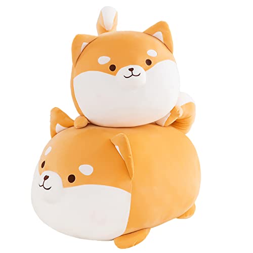 Aiuidun Shiba Inu Plüschtier Süßer Corgi Stofftier Hund Plüschkissen,Shiba Inu Kuscheltier Umarmung Kissen Welpe Plüsch Spielzeug Puppen für Kinder Geschenk (35cm/13.77inch) von Aiuidun