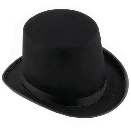 Aivralume Zylinder für Männer und Frauen, Erwachsene, Zauberer, viktorianischer Pilger, Theater, Clown, Bowler, Frack, Cosplay-Kostüm, Schwarz, Standard Aivralume Zylinder für Männer und Frauen, Erwachsene, Zauberer, viktorianischer Pilger, Theater, Clown, Bowler, Frack, Cosplay-Kostüm, Schwarz, Standard von Aivralume