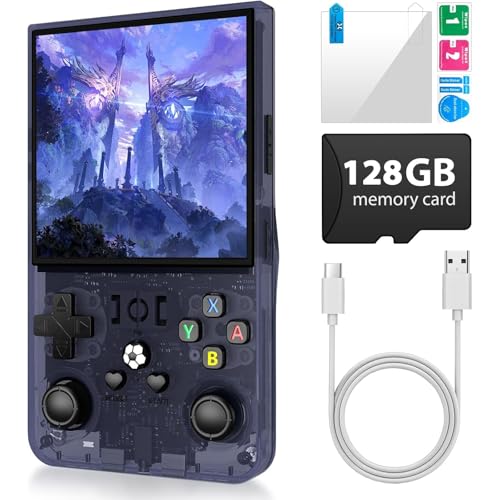 R36 Max Retro-Spielekonsole, tragbare Handheld-Konsole mit 4,0-Zoll-Bildschirm, Linux-System, 128 GB TF-Karte, unterstützt 30+ Emulatoren, 4000 mAh wiederaufladbarer tragbarer Taschen-Arcade R36 Max Retro-Spielekonsole, tragbare Handheld-Konsole mit 4,0-Zoll-Bildschirm, Linux-System, 128 GB TF-Karte, unterstützt 30+ Emulatoren, 4000 mAh wiederaufladbarer tragbarer Taschen-Arcade von Aiworthy