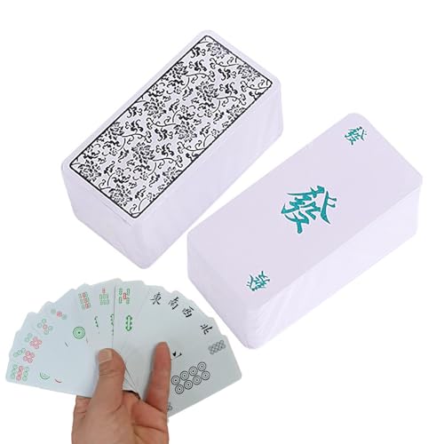 Aizuoni 2024 Mahjong Card, National Mah Jong League Card, Mahjong-Karten, Mahjong-Karten Spielkarten, 136 Karten-Set Chinesische Mahjong-Kartenspiele Mahjong-Kartendruck-Handheld-Mahjong-Spiel von Aizuoni