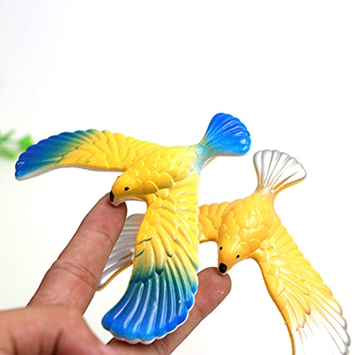 Aizuoni Balancierender Vogel | Balance Eagle Bird Schwerkraftvogel - Vogel Finger Balance Spielzeug Desktop Dekoration Neuheit Trick Lernspielzeug (Zufällige Farbe) von Aizuoni