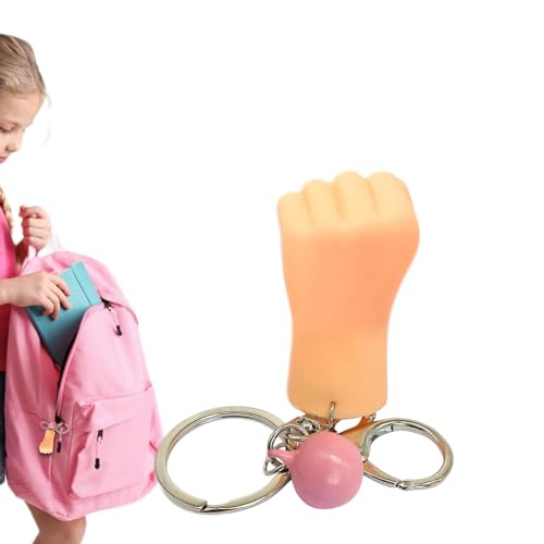 Aizuoni Mini-Schlüsselanhänger mit Flacher Hand, Miniatur-Schlüsselanhänger mit kleinen Händen - Fingerpuppen sicher und flexibel,Lustiges Gag-Spielzeug, langlebiges Handspielzeug für Kinder, Jungen von Aizuoni