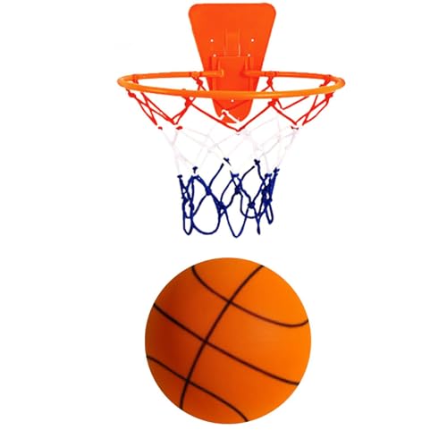 Aizuoni Schaumstoff-Basketball - Größe 7 Basketballball Silent Ball, Unbeschichteter Schaumstoffball Mute Ball Trainings Basketball Größe 3/5/7 Für Indoor Outdoor von Aizuoni