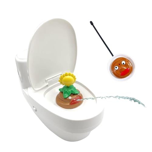 Aizuoni Squirt Toilettenwasser-Streichspielzeug, Toilettenstreichspielzeug,Lustiges Streichspielzeug - Toilettenspielzeug mit Fernbedienung, wiederaufladbarer Streich-Squirt-Schließhocker, neuartiges von Aizuoni