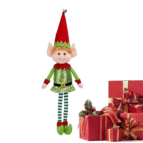 Weihnachtselfenpuppe | Elfenpuppen Mit Langen Beinen Für Den Weihnachtsbaum, Weihnachten Elfen Puppe Weihnachtswichtel Figuren Für Jungen Mädchen Weihnachtsspielzeug Dekorationen von Aizuoni