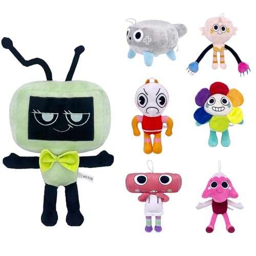 Ajuanbazha Dandy Horror Game Plüschtier, 30 cm Dandy's World Plüschspielzeug, Weiches und Süßes Stofftier für Jungen und Mädchen (Grüner Kopf) von Ajuanbazha