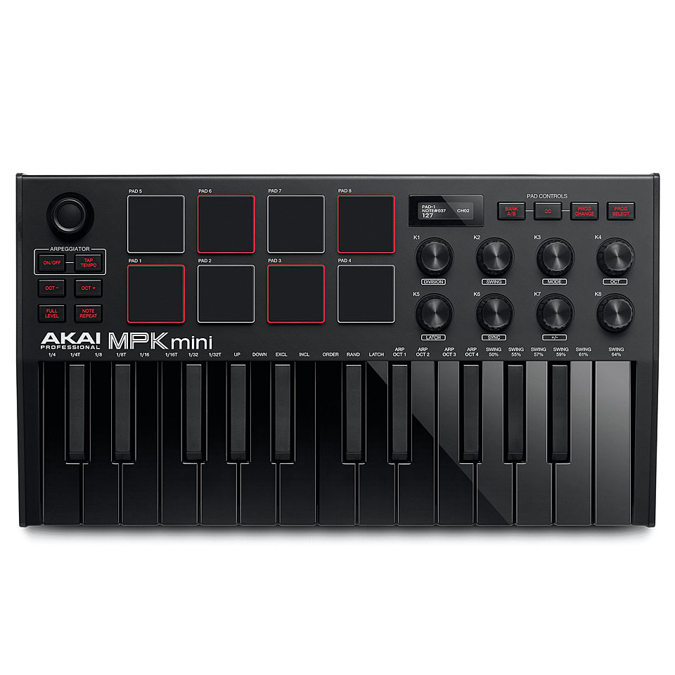 Akai MPK Mini MK3 Black Masterkeyboard Akai MPK Mini MK3 Black Masterkeyboard von Akai