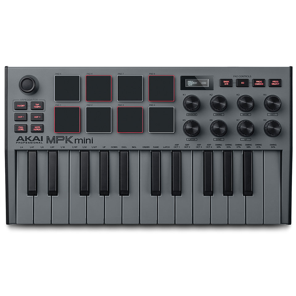 Akai MPK Mini MK3 Grey Masterkeyboard Akai MPK Mini MK3 Grey Masterkeyboard von Akai