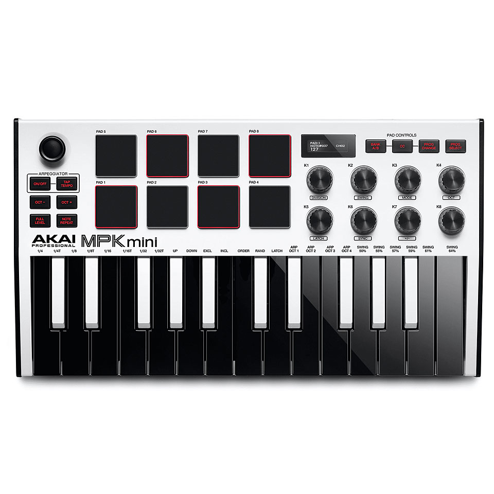 Akai MPK Mini MK3 White Masterkeyboard Akai MPK Mini MK3 White Masterkeyboard von Akai