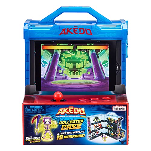 Akedo 14241 Ultimate Arcade Warriors Collector Case Mini Battling Action Figures Ready, Fight, Split Strike von Akedo
