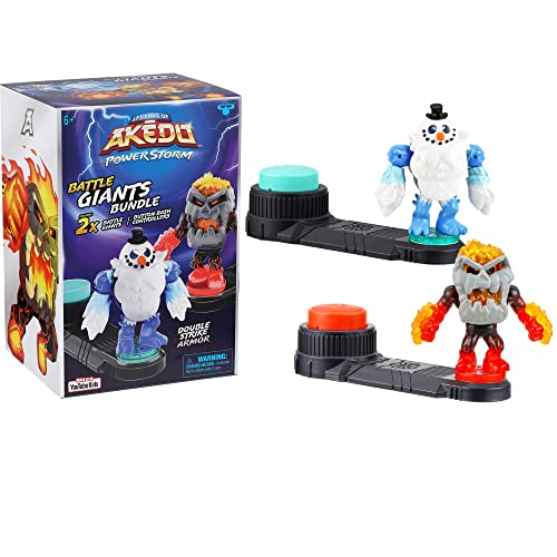 Akedo 15164 Legends of Powerstorm Bündel 2 Kampfgiganten Kampf-Actionfiguren Volcrag gegen Shatterclaw mit Doppelschlagpanzer und 2 Knopf-Bash-Controllern in Einer Packung, Einzeln, merhfarbig, S Akedo 15164 Legends of Powerstorm Bündel 2 Kampfgiganten Kampf-Actionfiguren Volcrag gegen Shatterclaw mit Doppelschlagpanzer und 2 Knopf-Bash-Controllern in Einer Packung, Einzeln, merhfarbig, S von Akedo