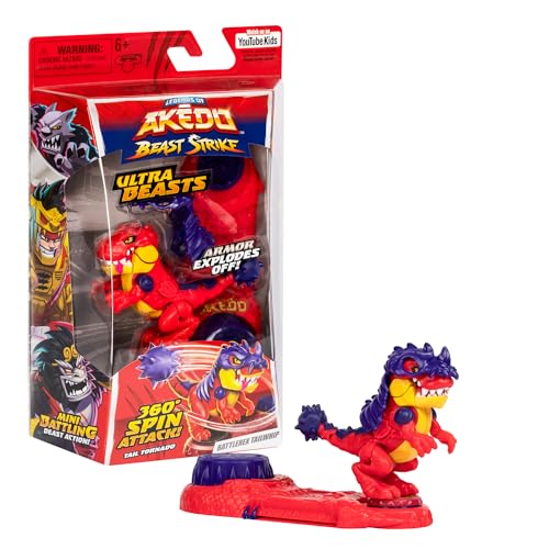 Akedo 15305 Die Legenden Beast Strike Creatures Ultra Angriff, Neuer 360°-Kampf-Controller, Miniatur-Kreaturenkampf, Mehrfarbig Akedo 15305 Die Legenden Beast Strike Creatures Ultra Angriff, Neuer 360°-Kampf-Controller, Miniatur-Kreaturenkampf, Mehrfarbig von Akedo