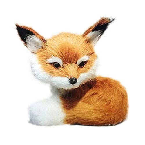 Akemaio Kleine Simulation Fuchs Plüschtier Niedlich Mini Kuscheltier Plüsch Kleiner sitzender Fuchs für Kinder Geburtstagsgeschenk von Akemaio