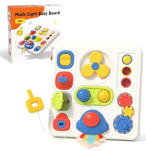 Akokie Busy Board Montessori Spielzeug Motorikspielzeug Sensorik Spielzeug ab 18M 2 3 Jahre Jungen Mädchen Akokie Busy Board Montessori Spielzeug Motorikspielzeug Sensorik Spielzeug ab 18M 2 3 Jahre Jungen Mädchen von Akokie