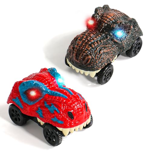 Dinosaurier Auto Spielzeug ab 3 Jahre-2 Stück Leuchtend Cars Spielzeug ab 4 Jahre Junge Kompatibel mit Autorennbahn für Rennbahnen Geschenk Junge Mädchen 3 4 5 Jahre Dinosaurier Auto Spielzeug ab 3 Jahre-2 Stück Leuchtend Cars Spielzeug ab 4 Jahre Junge Kompatibel mit Autorennbahn für Rennbahnen Geschenk Junge Mädchen 3 4 5 Jahre von Akokie