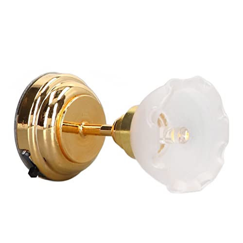 Akozon 1/12 Skala Dollhouse, Form Miniatur LED Light Dome Dekoration von Akozon