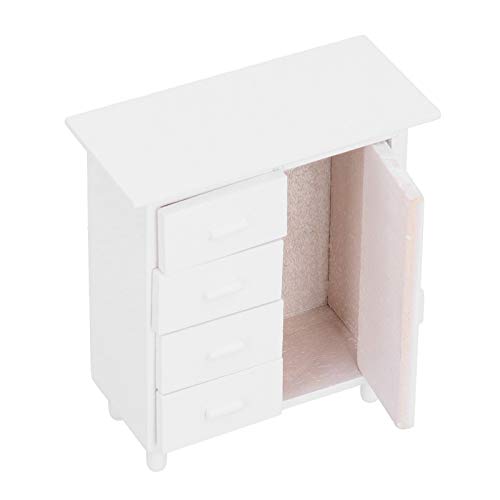 Akozon 1:12 Skala Miniatur -Holzkabinett Deco Puppenhaus Möbelmodell Ornamente und Accessoires von Akozon