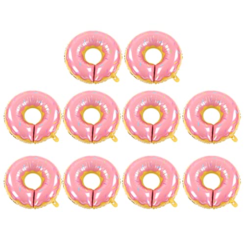 Akozon 10 Pcs Rosa Donutballons Langlebiger Aluminiumfolien -Süßwarenballons für Duschen, Geburtstage und Feierlichkeiten Akozon 10 Pcs Rosa Donutballons Langlebiger Aluminiumfolien -Süßwarenballons für Duschen, Geburtstage und Feierlichkeiten von Akozon