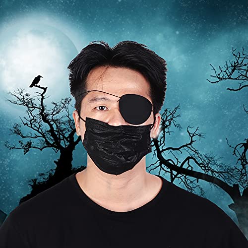 Akozon 10 Stück/Beutel Halloween Piraten-Augenklappen-Kostüme, Totenkopf-Augenschutzmaske, Piraten-Partyzubehör, für Kinder und Erwachsene (#11) von Akozon
