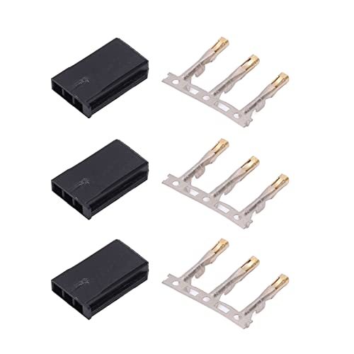 Akozon 100 Sätze von 3 Pin Männlichen und Weiblichen Crimpanalanschließungskit für JR Servo Hochwertiger Gehäusestecker -Set Akozon 100 Sätze von 3 Pin Männlichen und Weiblichen Crimpanalanschließungskit für JR Servo Hochwertiger Gehäusestecker -Set von Akozon