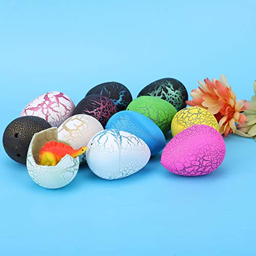 Akozon 12 Pack Dinosaurier Inkubieren Eier Echfondiert Wachsende Ornamente für (3 Risse gemischt mit 12 Farben) von Akozon