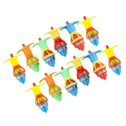 Akozon 12 -pcs Leuchten Rotierende Gyroskopen Spaß Blinkende LED -Ornamente für und Mädchen für Urlaubsfeiern und Versammlungen von Akozon