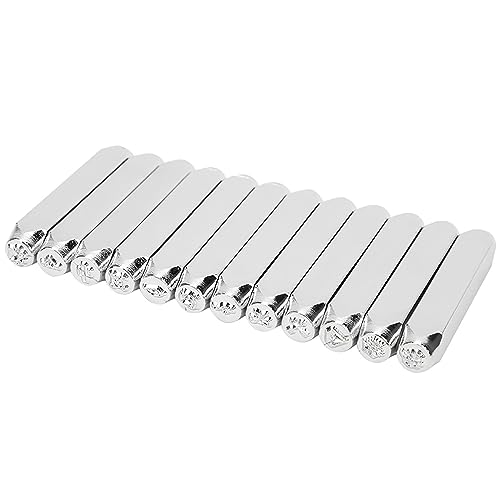 Akozon 12pcs 6 Mm Kohlenstoffstahlmusterstempel Langlebige Metall- und Lederstempelwerkzeuge für die Schmuckkreation Akozon 12pcs 6 Mm Kohlenstoffstahlmusterstempel Langlebige Metall- und Lederstempelwerkzeuge für die Schmuckkreation von Akozon