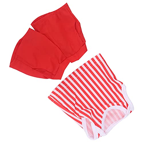 Akozon 18 -Zoll -Puppenkleidung Outfit Set für Neugeborene Puppen (QD18-079 Big Red Vertical Striped Outfit) von Akozon