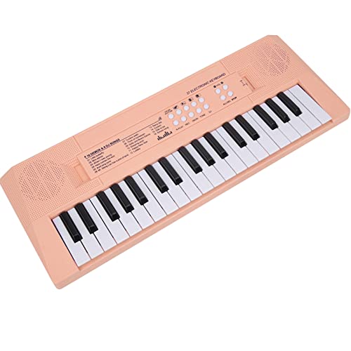 Akozon Akozon BF 3738c 37 Schlüsselklavier für Anfänger Musical Keyboard Efor Ducational Spaß für zu Hause (Rosig) von Akozon