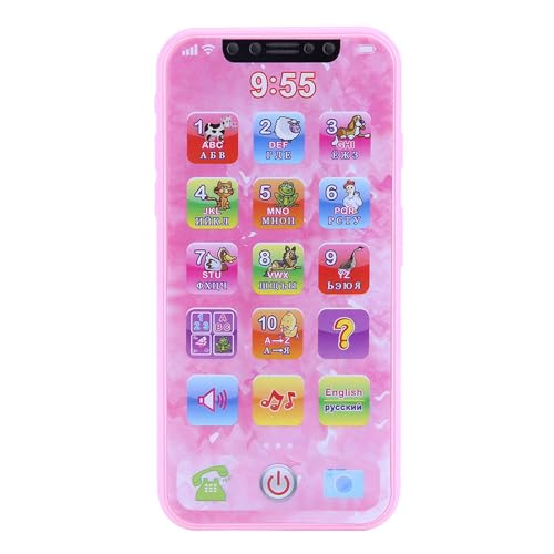 Akozon Baby Kids Music Toy Spielzeug Simuliertes Mobiltelefon Lernt Mobiltelefon mit Lernfunktionen für (Russisch) von Akozon