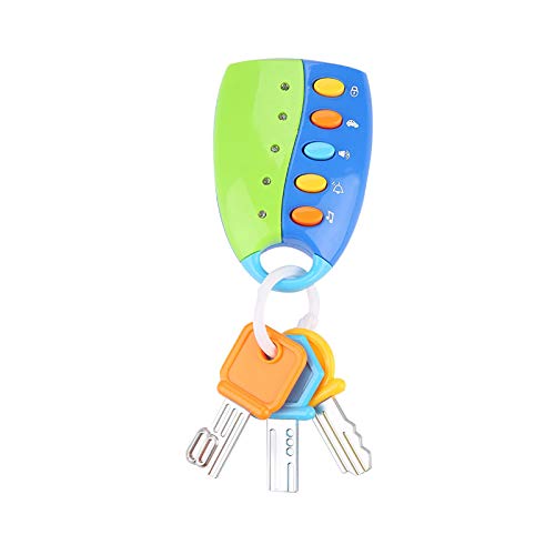 Akozon Babyspielzeug mit Smart Key-Fernbedienung für Autos – Interaktives Musikalisches Rollenspiel, Pädagogisches Spielzeug für – Sicher, Ungiftig, Aufschlussreiches von Akozon