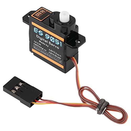 Akozon EMAX ES9051 4,1 G, Servo-Kunststoffgetriebe, Digitales Mikro, 0,8 Kg Drehmoment für 3D-F3P-RC-Flugzeug Akozon EMAX ES9051 4,1 G, Servo-Kunststoffgetriebe, Digitales Mikro, 0,8 Kg Drehmoment für 3D-F3P-RC-Flugzeug von Akozon