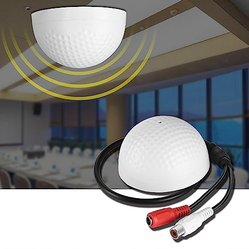 Akozon HiFi Sound Monitoring Pickup -Mikrofon für CCTV -Sicherheitssysteme Weitbereich 5-150 M2, Hohe Empfindlichkeit, Einfache Installation, Sichere Verwendung von Akozon