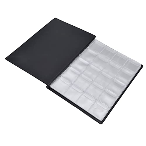 Akozon Münzsammelbuch, 250 Taschen, Gedenkmünzen-Sammelhalter, Aufbewahrungsalbum, Buch für Zuhause, Professionelles Zubehör für den Einsatz (Rot) von Akozon
