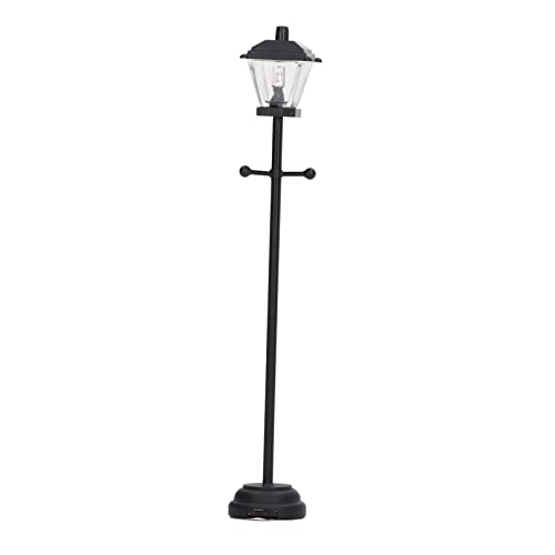 Akozon Schwarze LED-Puppenhaus-Straßenlaterne Im Maßstab 1:12, Miniatur-Lampe aus Metall und Glas für Puppenhaus-Dekoration Akozon Schwarze LED-Puppenhaus-Straßenlaterne Im Maßstab 1:12, Miniatur-Lampe aus Metall und Glas für Puppenhaus-Dekoration von Akozon