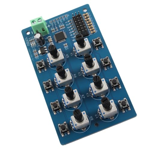 Akozon Servo-Controller, 8-Wege-genaue Knopfsteuerung, Integrierter STM32-Lenkgetriebe-Controller mit LED-Anzeige für Professionelles FUTABA-Zubehör Akozon Servo-Controller, 8-Wege-genaue Knopfsteuerung, Integrierter STM32-Lenkgetriebe-Controller mit LED-Anzeige für Professionelles FUTABA-Zubehör von Akozon