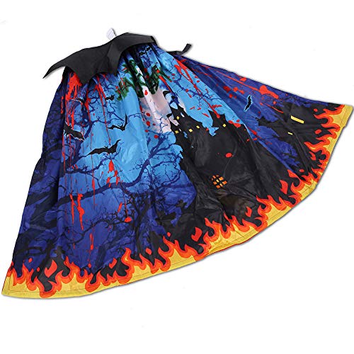 Akozon Weicher, bequemer Halloween-Umhang, Cape, Kostüm-Requisite für Kinder – Ideal für Cosplay, Party, Rollenspiele, Geburtstagsgeschenke (Kinder-Halloween-Umhang) von Akozon