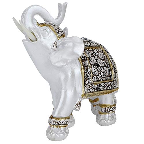Akozon Haushaltstierfigur, Simulation Niedliche Tierstatue, Heimdekoration, Ornament, Blaues und Weißes Porzellan, L (Goldenes Porzellan mittlerer Größe) von Akozon