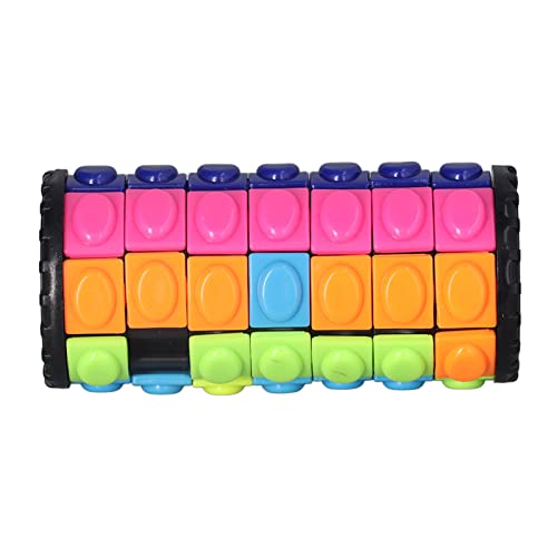 Zylinder-Puzzle-Ornamente, 7 Schichten, Entspannend, Stress, Angst, Linderung, Drehen, Schieben, Denkaufgabe, Puzzle-Ornamente für Professionelles Zubehör für den Einsatz von Akozon