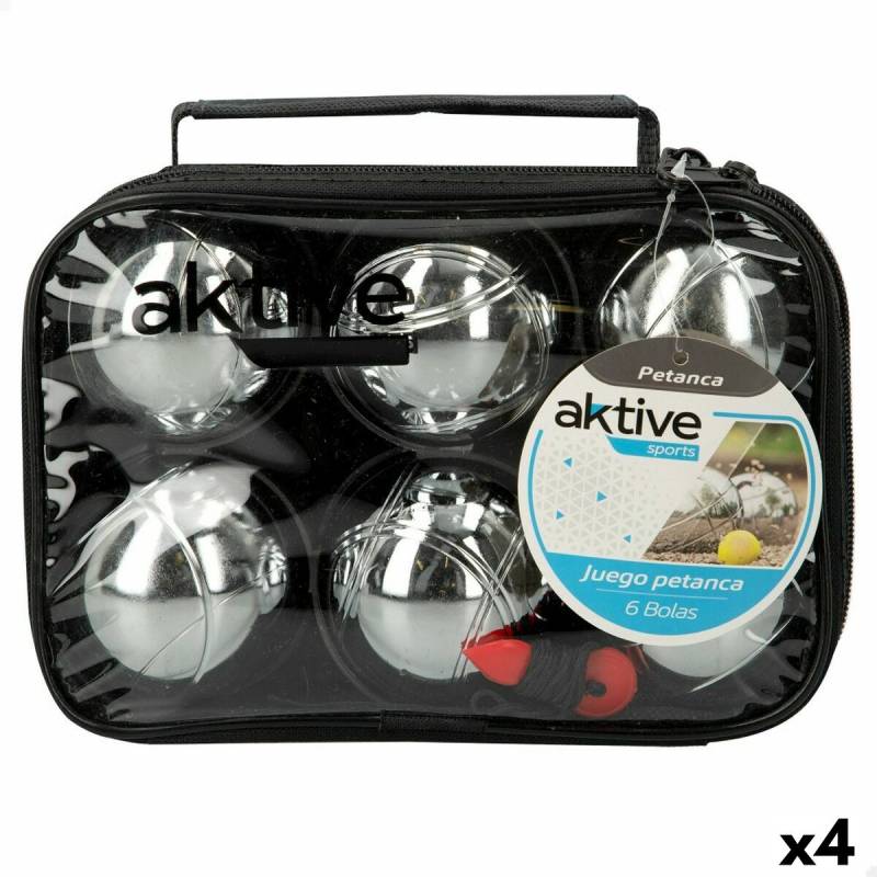 Boccia-Spielset Aktive 6 Bälle Metall Verchromter Stahl (4 Stück) von Aktive