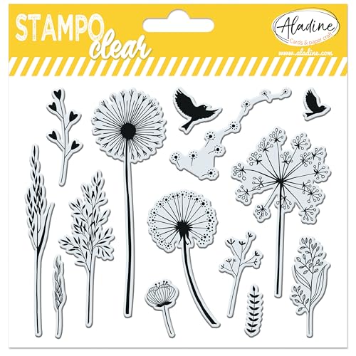 Aladine 04222 Stampo Clear Gramines, 15.5 x 0.2 x 15.5 cm von Aladine