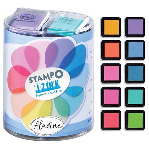 Aladine 45126 - KIT Stempelkissen - Pastellfarben von Aladine