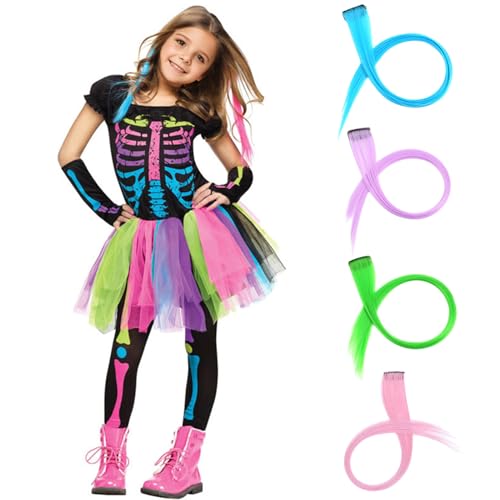 Alaiyaky Buntes Halloween-Skelett-Kostüm (Stil A, S) von Alaiyaky