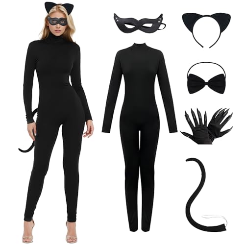 Alaiyaky Halloween-Overall für Erwachsene, Schwarz (Stil A, S) von Alaiyaky