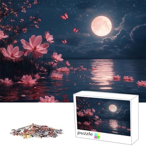 Blume Puzzle 500 Teile Mond Puzzle für Erwachsene Lernspiel Herausforderungsspielzeug, Schwer Jigsaw für Familienaktivitäten Dekoration, Geschenke für Männer, Frauen, ältere Menschen 52x38cm M-40 Blume Puzzle 500 Teile Mond Puzzle für Erwachsene Lernspiel Herausforderungsspielzeug, Schwer Jigsaw für Familienaktivitäten Dekoration, Geschenke für Männer, Frauen, ältere Menschen 52x38cm M-40 von Alaoan