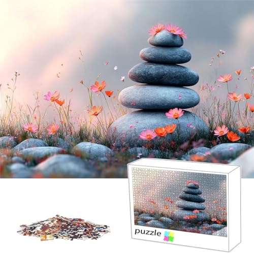 Blume Puzzle 500 Teile Stein Puzzle für Erwachsene Lernspiel Herausforderungsspielzeug, Schwer Jigsaw für Familienaktivitäten Dekoration, Geschenke für Männer, Frauen, ältere Menschen 52x38cm L-50 Blume Puzzle 500 Teile Stein Puzzle für Erwachsene Lernspiel Herausforderungsspielzeug, Schwer Jigsaw für Familienaktivitäten Dekoration, Geschenke für Männer, Frauen, ältere Menschen 52x38cm L-50 von Alaoan